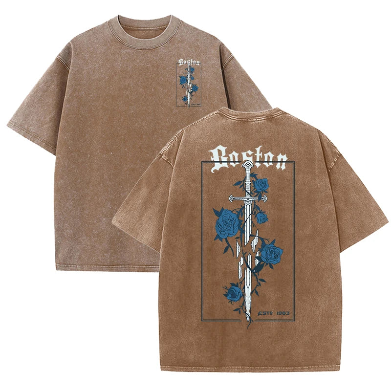 Rose and sword T-shirt