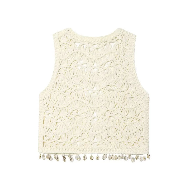 Shell Knit Vest Top