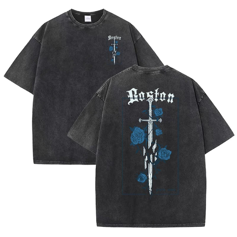 Rose and sword T-shirt