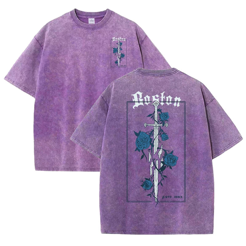 Rose and sword T-shirt